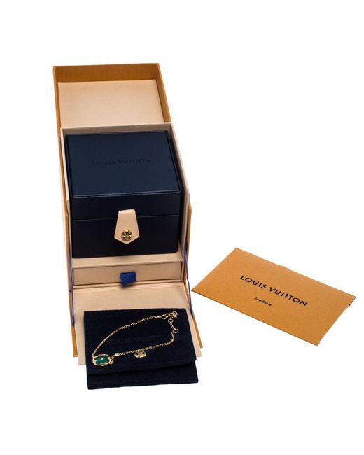 Louis Vuitton Color Blossom Bb Sun Malachite Diamond 18k Rose Gold Bracelet in Metallic - Lyst
