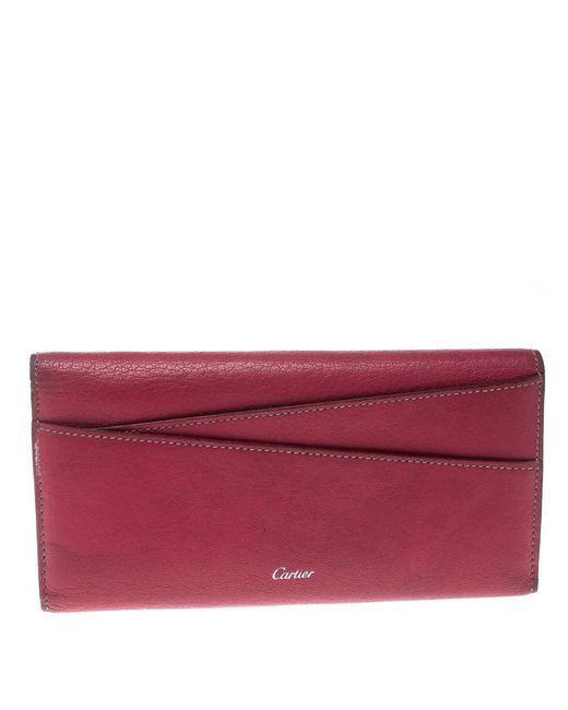 Cartier Pink Leather Les Must Envelope 