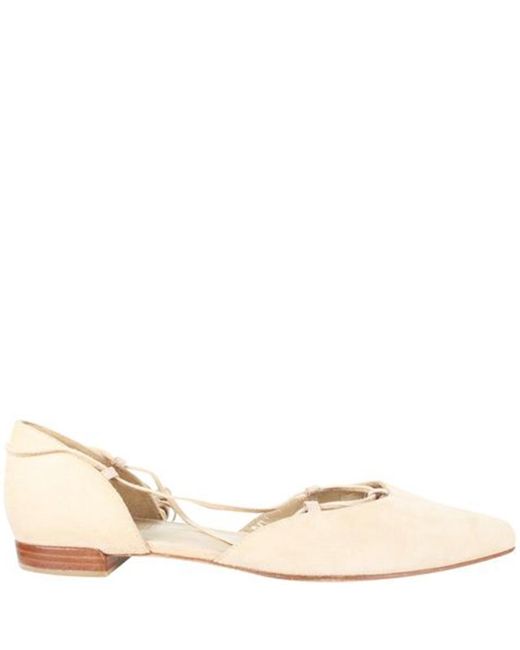 tan pointed toe flats