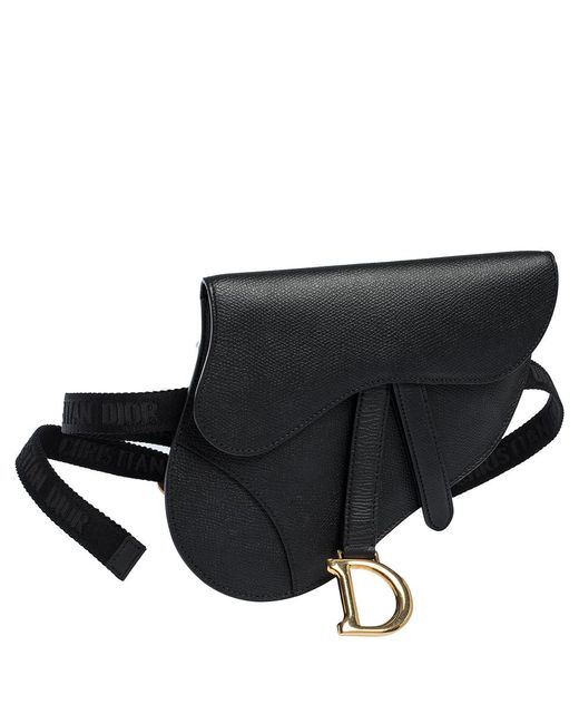 dior belt bag black