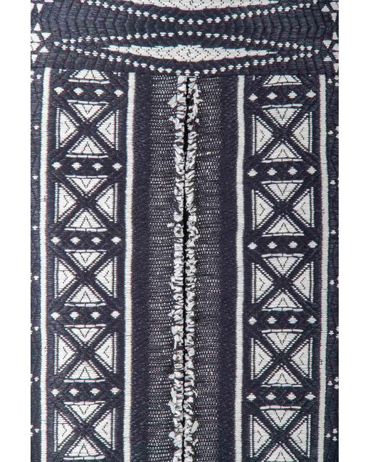 Tory Burch Monochrome Patterned Tweed Savora Pencil Skirt S in Black - Lyst