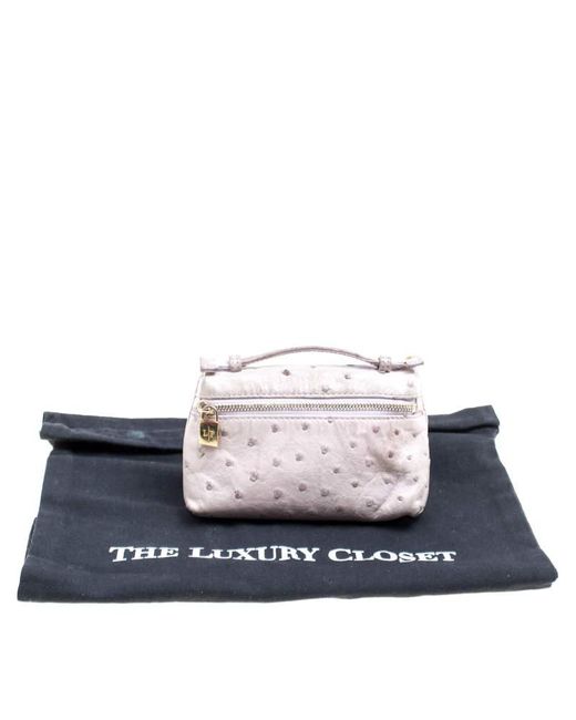 loro piana ostrich pouch price