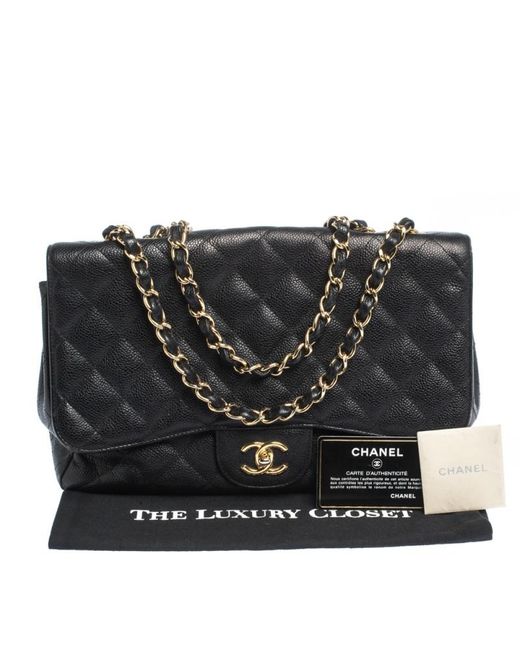 chanel black quilted flap bag