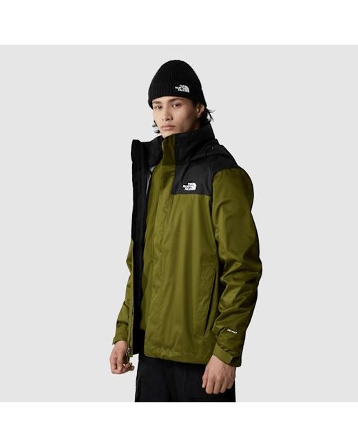 The North Face Green Evolve Ii Triclimate 3-In-1 Jacket Forest-Tnf for men