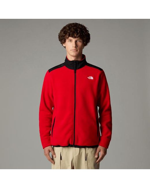 The North Face Red ’S Alpine Polartec Fleece 200 Jacket Tnf-Tnf-Npf for men