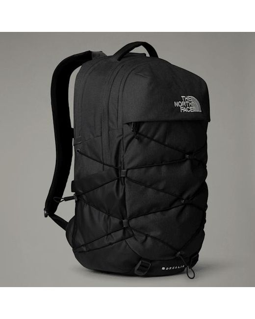 The North Face Black Borealis Backpack Asphalt Light Heather-Tnf-Npf for men