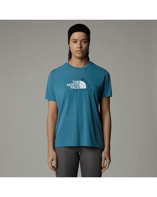 The North Face Blue Foundation Mountain T-Shirt Algae