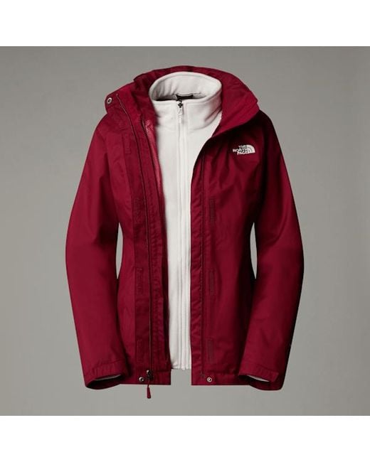 The North Face Red Evolve Ii Triclimate Jacket