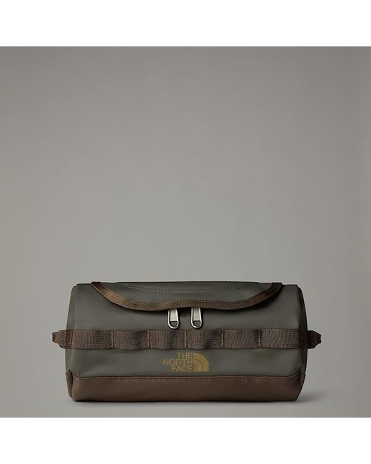 The North Face Green Base Camp Travel Washbag – Small New Taupe-Smokey-Utility for men