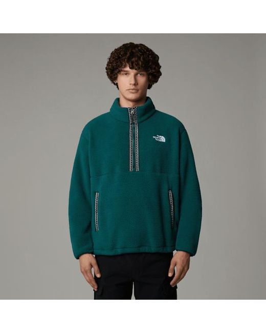 The North Face Green Tnf Fleeski 1/4 Zip Pullover Fleece for men