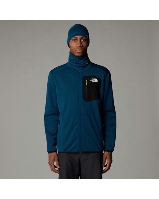 The North Face Blue Crest Full-Zip Fleece Midnight Petrol-Tnf for men