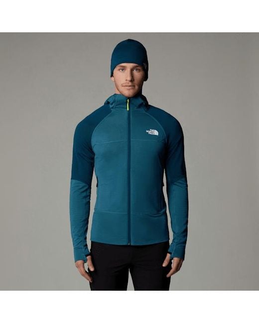 The North Face Blue ’S Bolt Polartec Hooded Jacket Mallard-Midnight Petrol for men