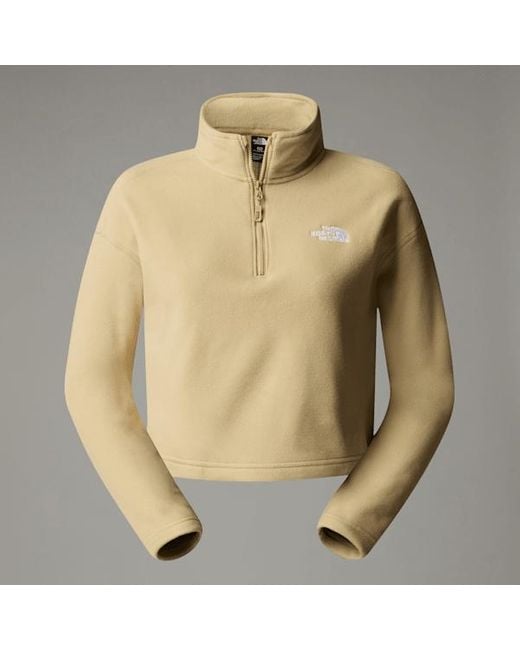 The North Face Natural ’S 100 Glacier Cropped 1/4 Zip Fleece