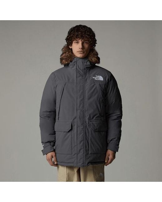 The North Face Gray Mcmurdo Parka for men