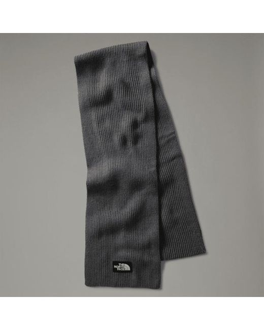 The North Face Gray Tnf Logo Box Scarf Tnf Medium Heather for men