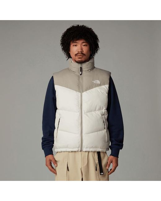 Grey north face gilet hot sale