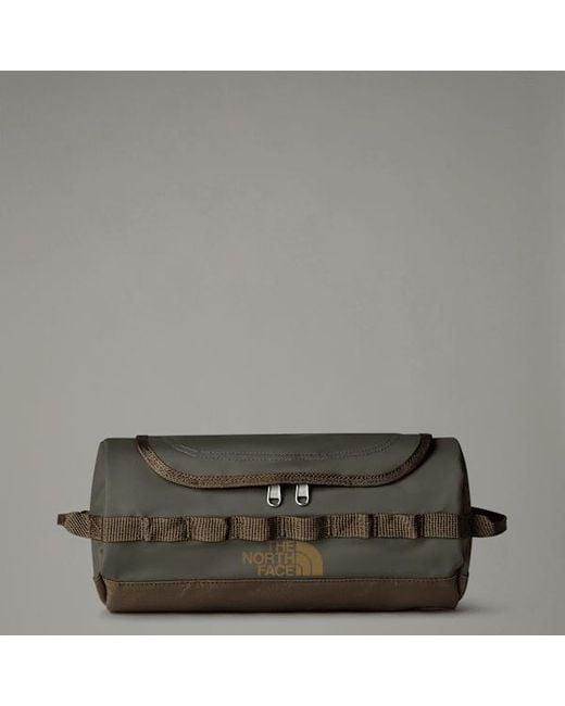 The North Face Green Base Camp Travel Washbag – Large New Taupe-Smokey-Utility for men