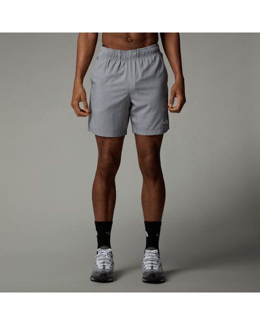 The North Face Gray ’24/7 Shorts Mid Heather-Npf for men