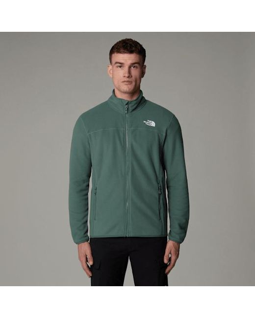 The North Face Green 100 Glacier Full-Zip Fleece Duck for men