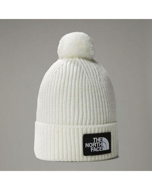 The North Face Multicolor Tnf Logo Box Pom Beanie Gardenia for men