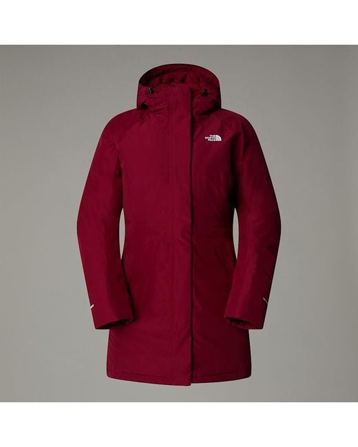 The North Face Red Brooklyn Parka