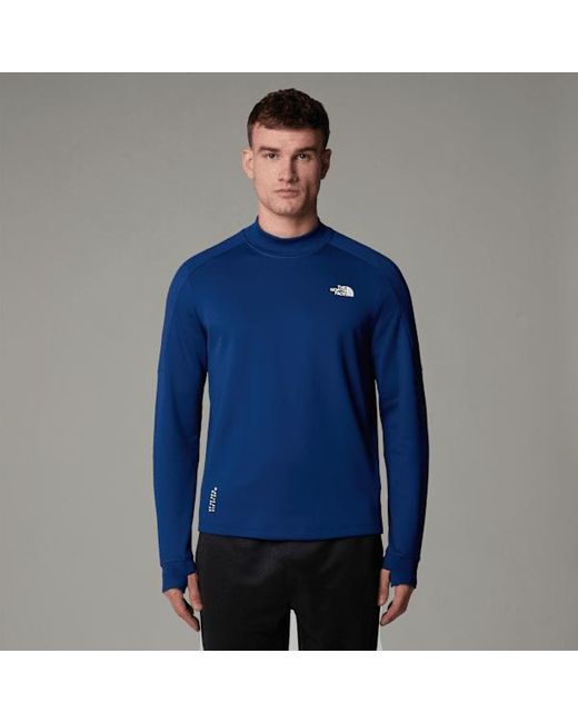 The North Face Kikash-T-Shirt Met Lange Mouwen Voor in het Blue voor heren