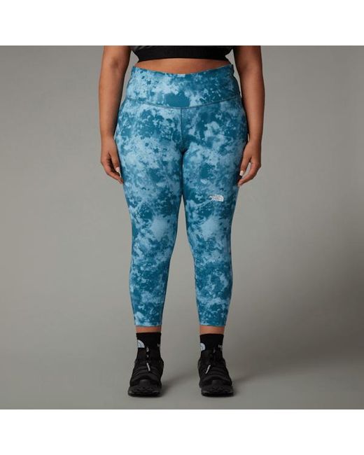 The North Face S Plus Size Flex High Rise 7 8 Printed Leggings Mallard Micro Halfdome Print in Blue Lyst UK