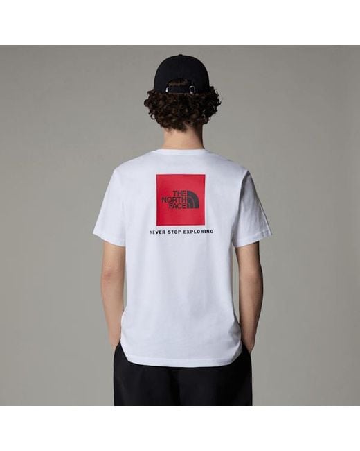 The North Face Gray ’S Redbox T-Shirt Tnf for men