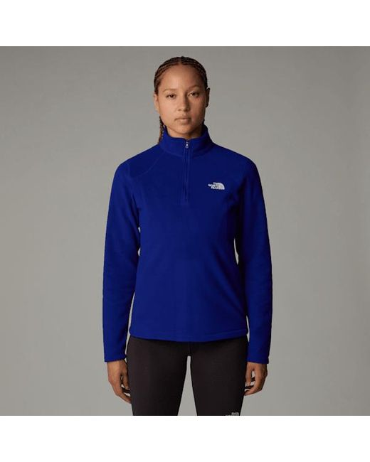 Blue north face half zip hotsell