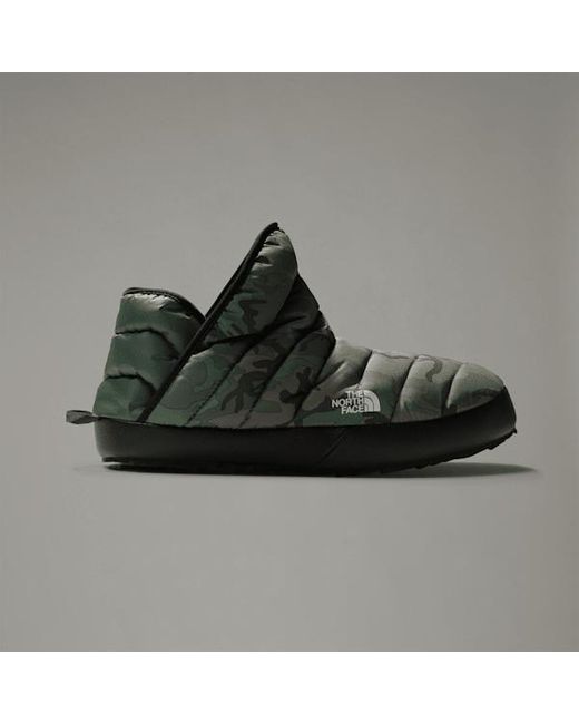 The North Face Black Thermoball Traction Winter Booties Thyme Brushwood Camo Print-Tnf for men