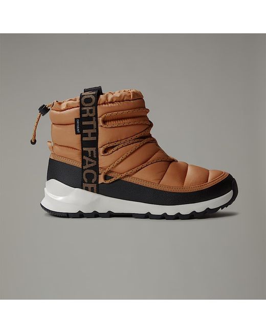The North Face Brown Thermoball Waterproof Lace-Up Winter Boots