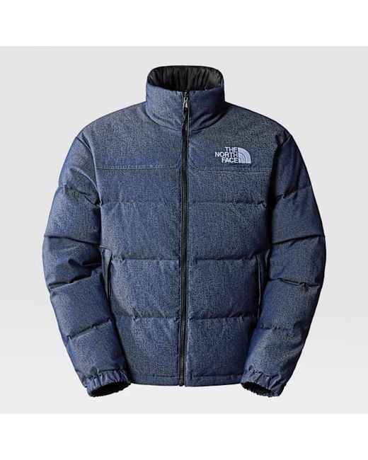 The North Face Blue 1992 Reversible Nuptse Jacket Denim-Tnf for men