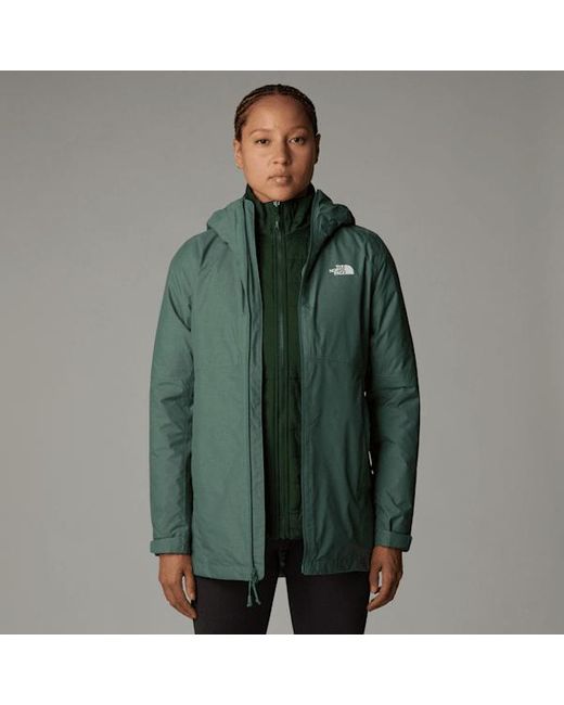 The North Face S Hikesteller Triclimate Jacket Dark Sage Heather Pine Needle Npf in Green Lyst UK