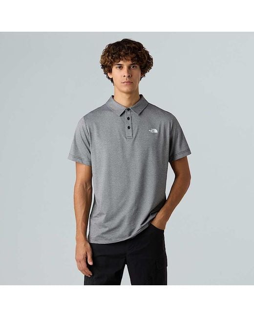 The North Face Cimbia Polo Shirt in Grey for Men Lyst UK