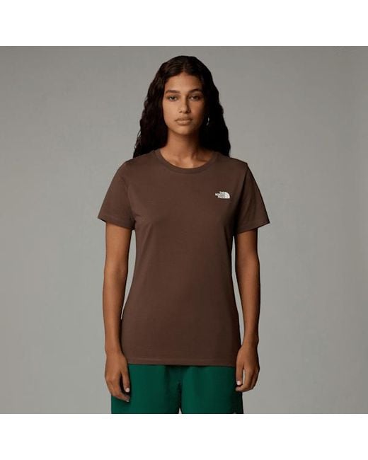 The North Face Brown ’Simple Dome T-Shirt Smokey