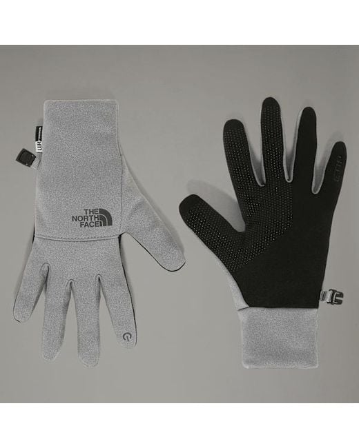 The North Face White Etip Gloves Tnf Medium Heather