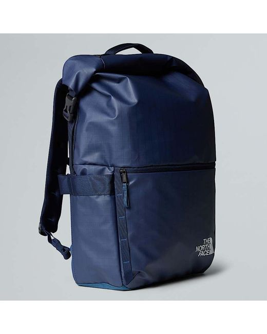 The North Face Blue Base Camp Voyager Rolltop Bag for men