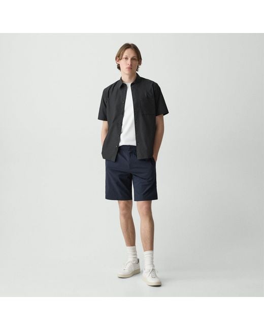 Theory Blue Curtis Drawstring Short for men