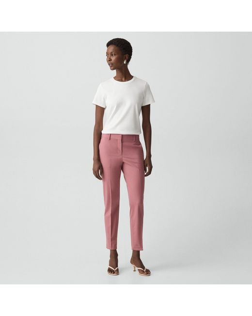 Theory Red Treeca Pant