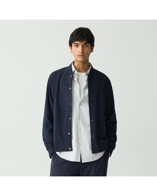 Theory Blue Murphy Bomber Jacket for men