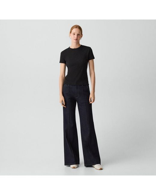 Theory Blue Fluid Flare Jean