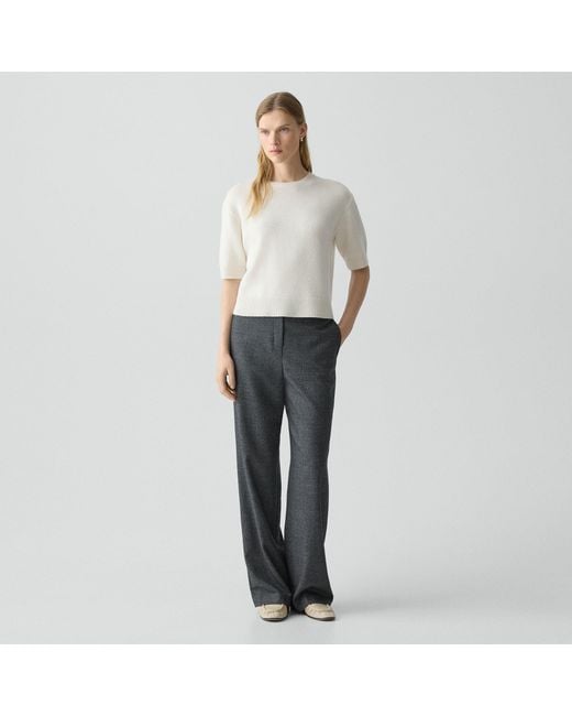 Theory Multicolor Wide-Leg Pull-On Pant