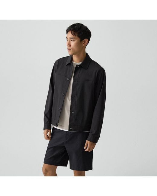 Theory Black Button Jacket for men