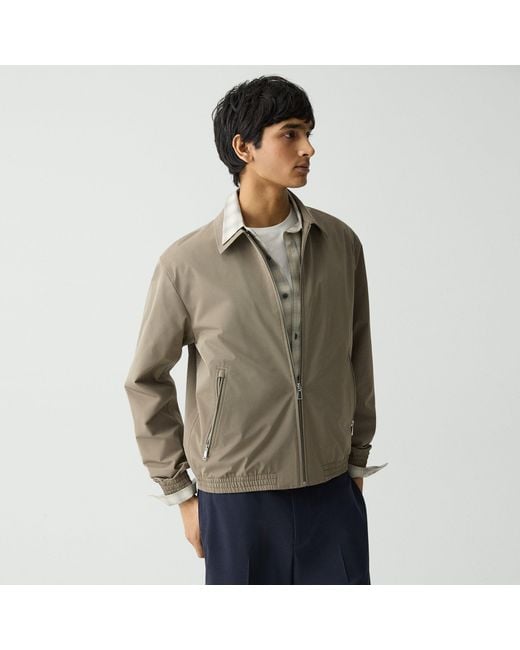 Theory Green Blouson Zip Jacket for men