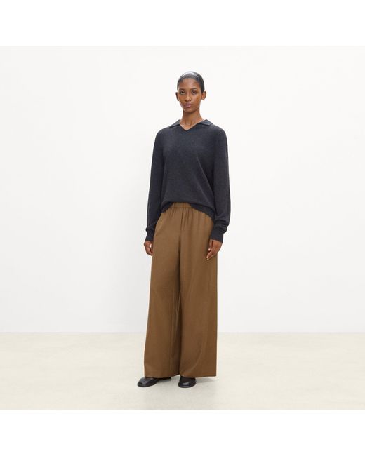 Theory Blue Relaxed Pull-On Pant