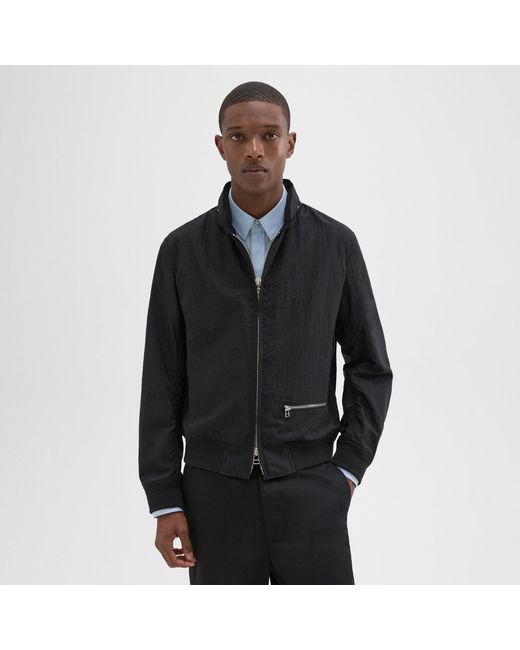 Theory Black Blouson Zip-up Jacket for men