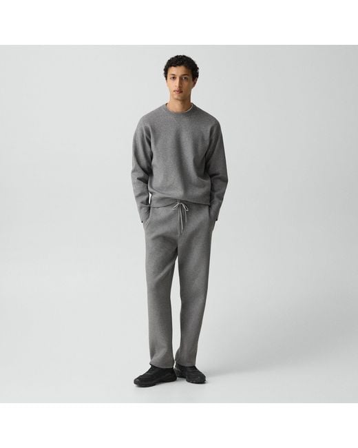 Theory Gray Drawstring Sweatpant for men