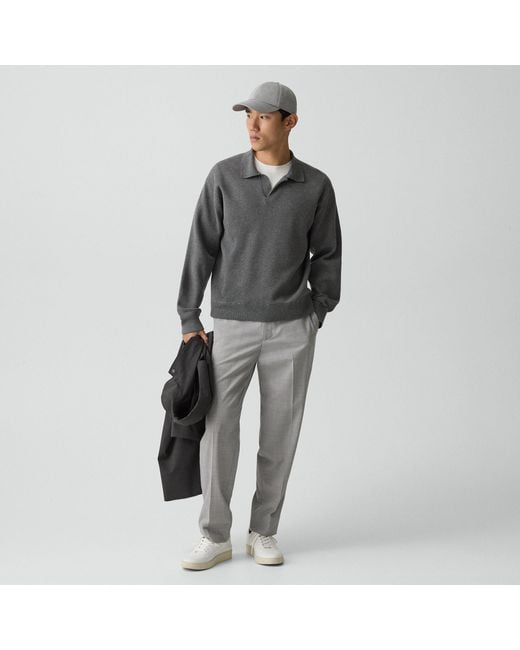 Theory Gray Curtis Drawstring Pant for men