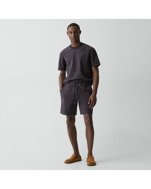 Theory Black Drawstring Short for men