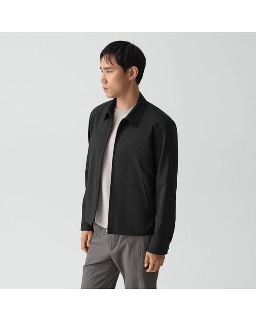 Theory Black Blouson Zip Jacket for men